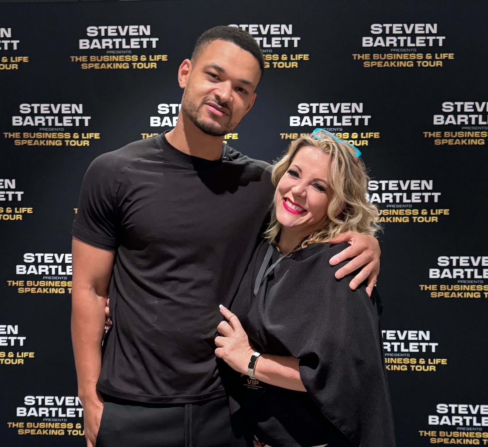 Angela Sedran at the Steven Bartlett Business & Life Speaking Tour